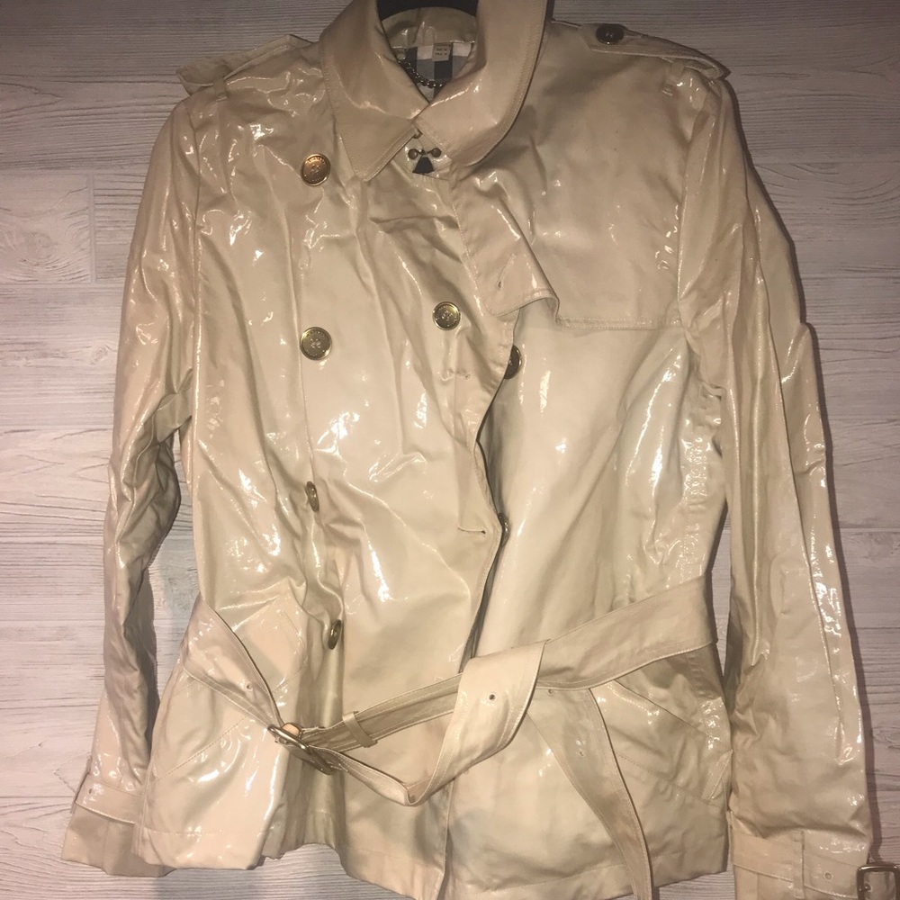Burberry women's rain coat sz 14